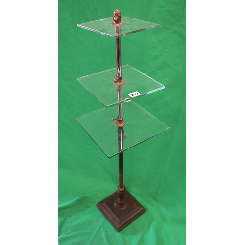 210 - Antique adjustable shop display stand