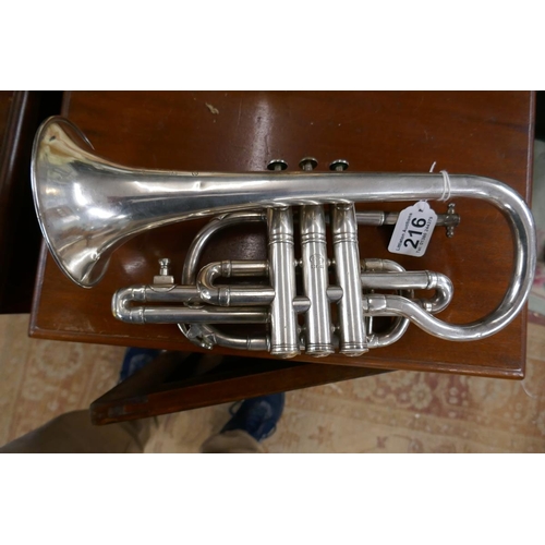 216 - Besson & Company prototype A cornet in case