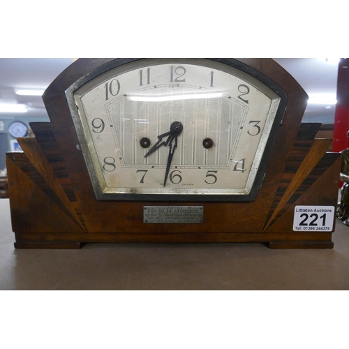 221 - Art Deco mantel clock