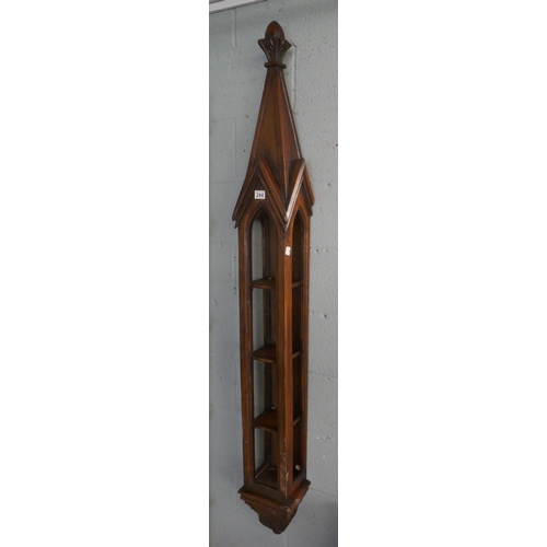 244 - Ecclesiastical display shelf - Approx H: 180cm