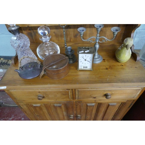 263 - Small pine dresser - Approx W: 92cm D: 49cm H: 206cm