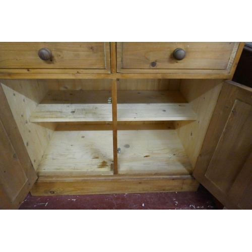 263 - Small pine dresser - Approx W: 92cm D: 49cm H: 206cm