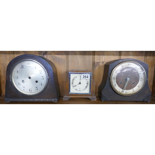 264 - 3 mantle clocks