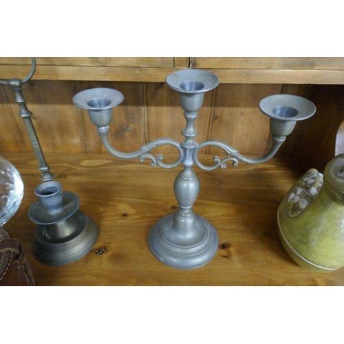 266 - Collectables to include silver topped heavy decanter & Dartington Crystal decanter together with... 