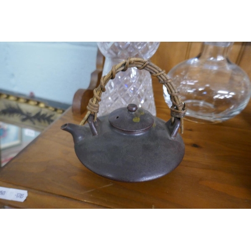 266 - Collectables to include silver topped heavy decanter & Dartington Crystal decanter together with... 