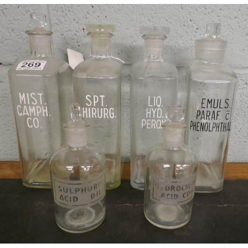 269 - Apothecary bottles