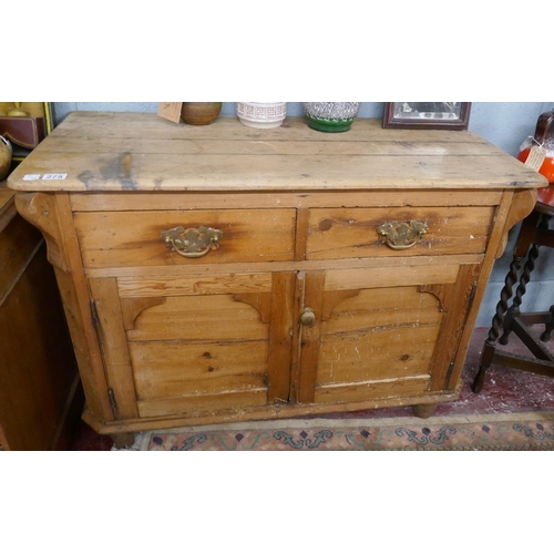 275 - Antique pine sideboard - Approx W: 109cm D: 50cm H: 82cm