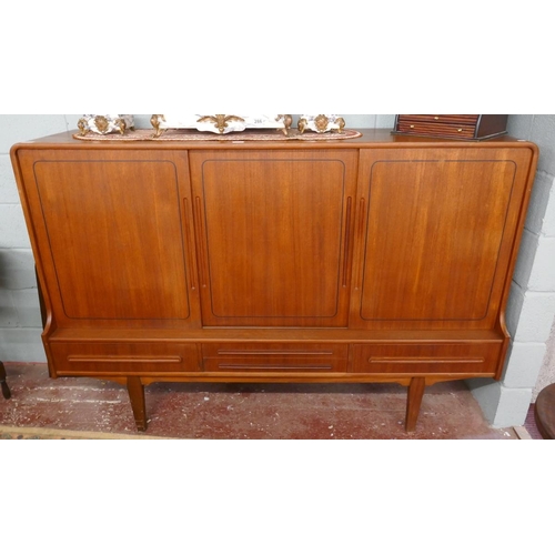 284 - Nihk Danish mid century sideboard / drinks cabinet - Approx. size W:185cm D:51cm H:126cm