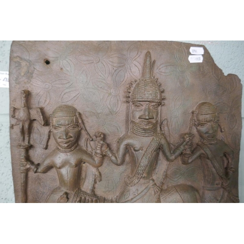 289 - Oriental plaque - Image size: 37cm x 42cm