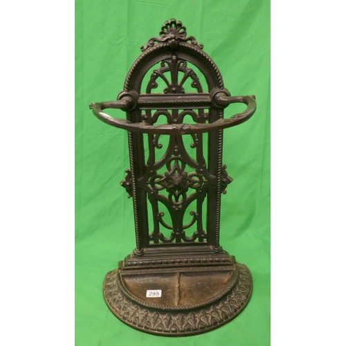 295 - Cast iron stick stand - Possibly Coalbrookdale