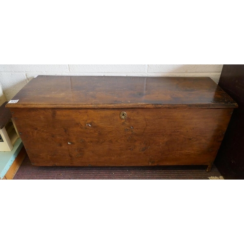 322 - Antique elm coffer - Approx W: 101cm D: 35cm H: 44cm