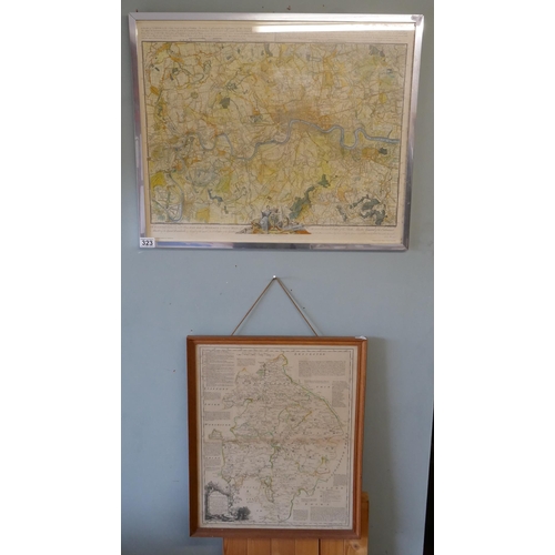 323 - 2 framed maps