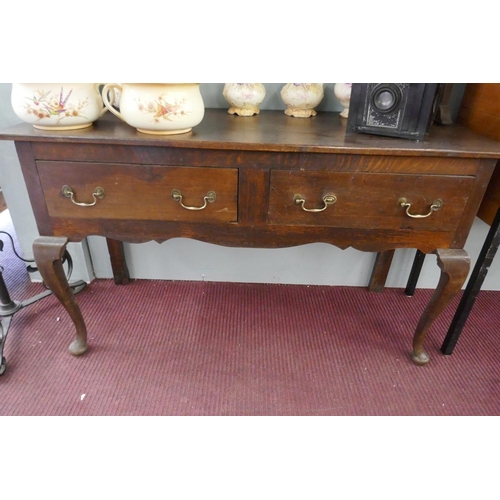 337 - Antique oak dresser - Approx W: 136cm D: 50cm H: 192cm