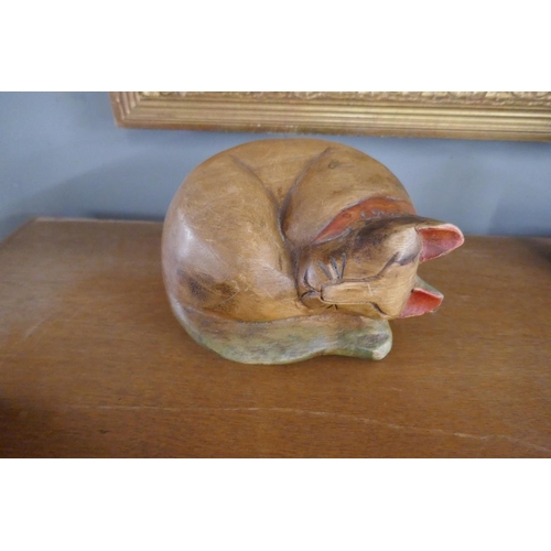 339 - Collection of wooden cats