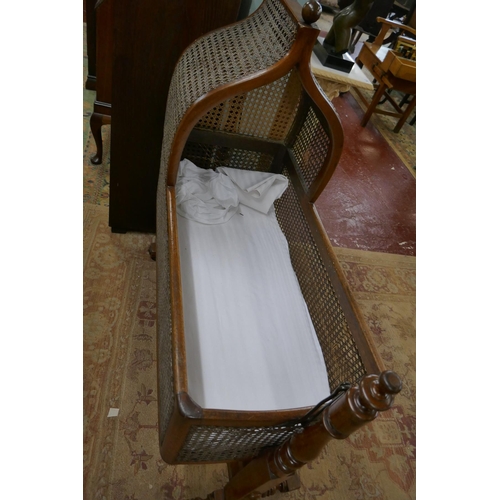 359 - Antique bergère crib