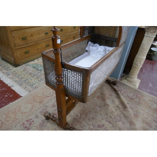 359 - Antique bergère crib