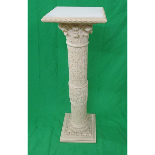 363 - Plant stand with marble top