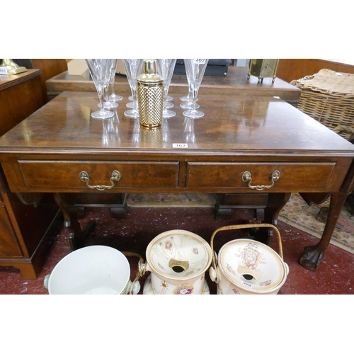 367 - Walnut sofa table