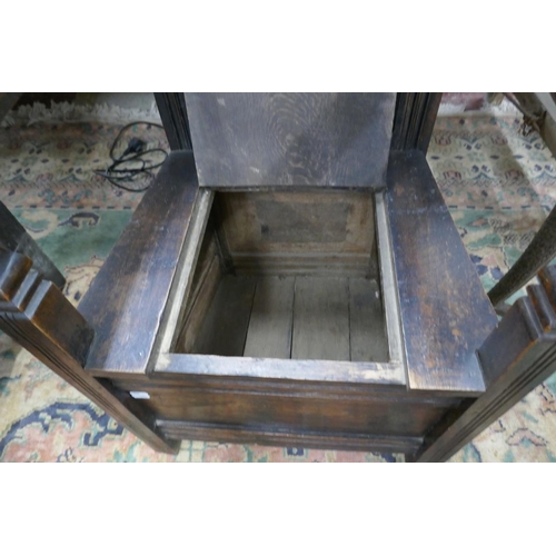 373 - Carved oak Wainscot chair