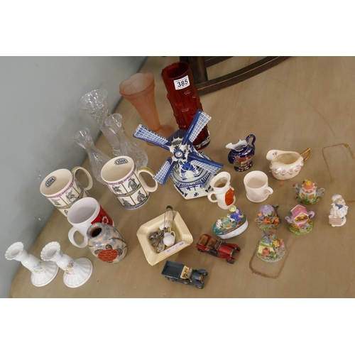 385 - Collection of ceramics etc