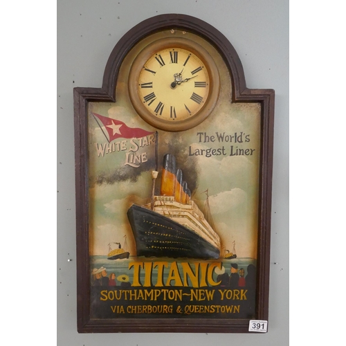 391 - Titanic themed clock