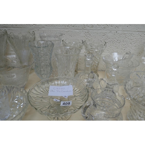 408 - Large collection of glass