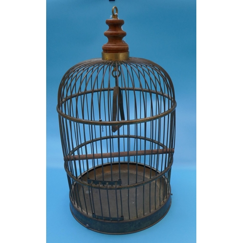 413 - Brass bird cage