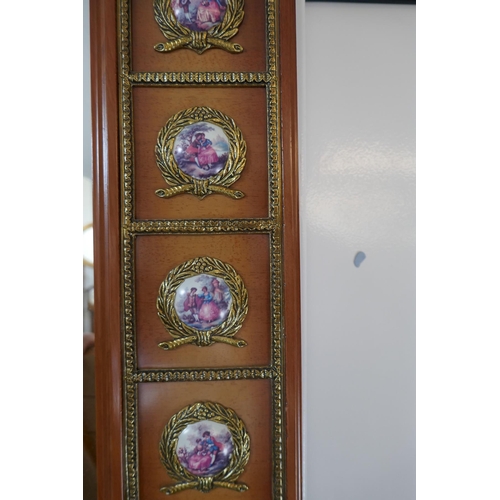 422 - Continental wall mirror with ormolu mounts