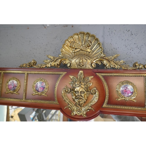 422 - Continental wall mirror with ormolu mounts