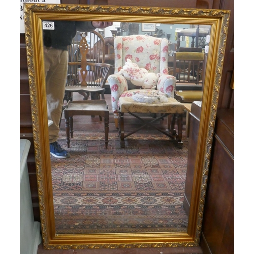 426 - Large gilt framed mirror