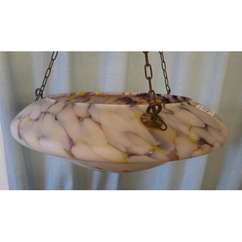 436 - Victorian opaline light shade