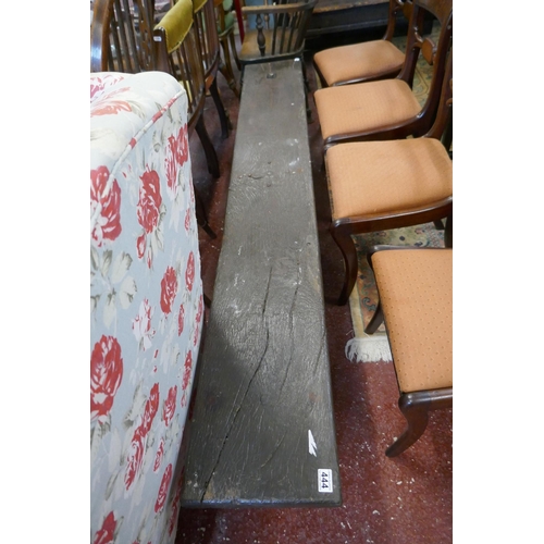 444 - Antique rustic bench - Approx L: 205cm