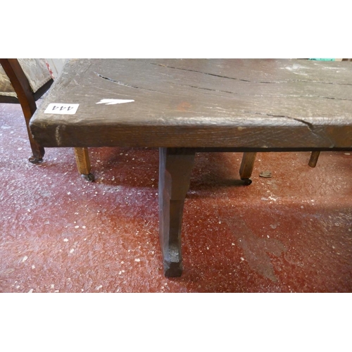 444 - Antique rustic bench - Approx L: 205cm