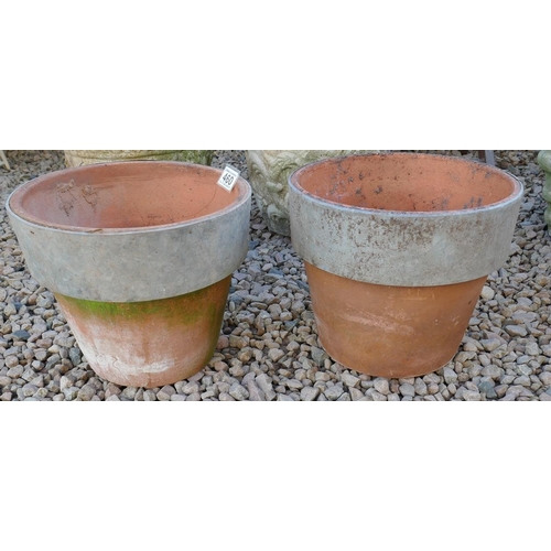 460 - Pair of terracotta planters