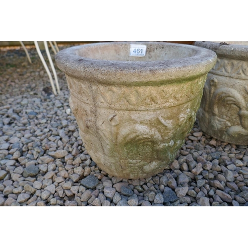 461 - Pair of stone planters