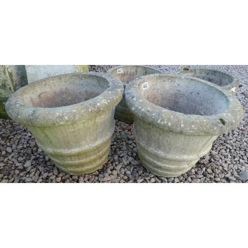 462 - Pair of stone planters