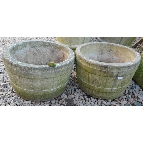 463 - Pair of stone planters