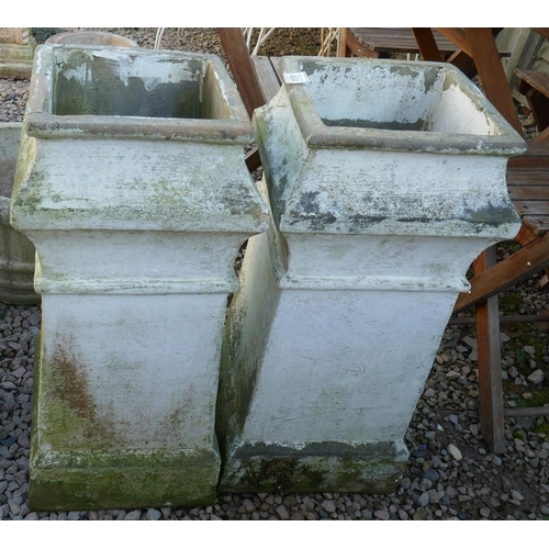 464 - Pair of square chimney pots