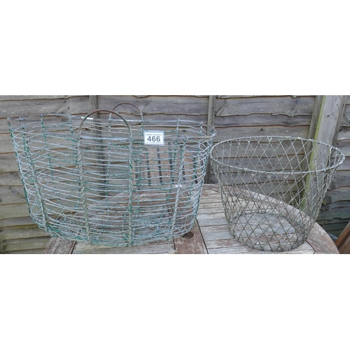 466 - 2 wire work planters / baskets