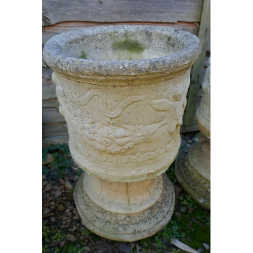 468 - Pair of stone planters