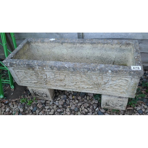 478 - Raised stone trough