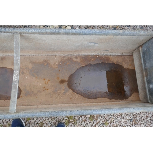 484 - Galvanised garden trough - Approx length 248cm