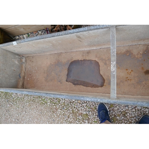 484 - Galvanised garden trough - Approx length 248cm