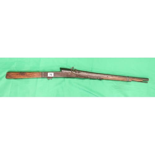 76 - Antique matchlock gun