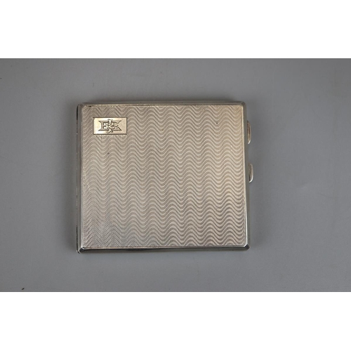 8 - Silver cigarette case - Approx weight 135g