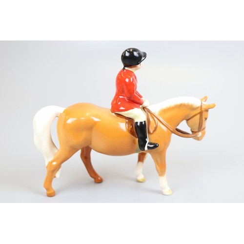 153 - Beswick figure - Horse and Huntsman