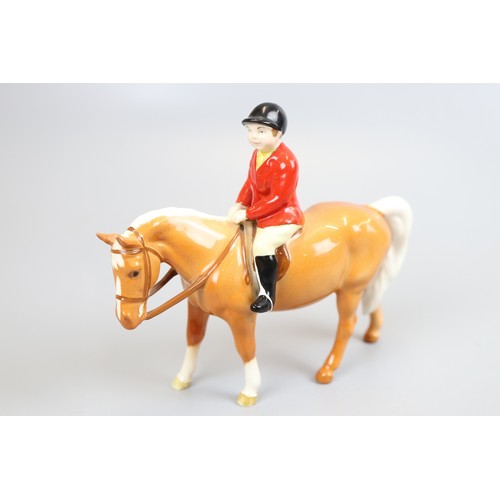 153 - Beswick figure - Horse and Huntsman