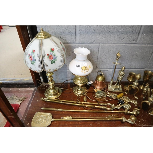 102 - Collection of brass