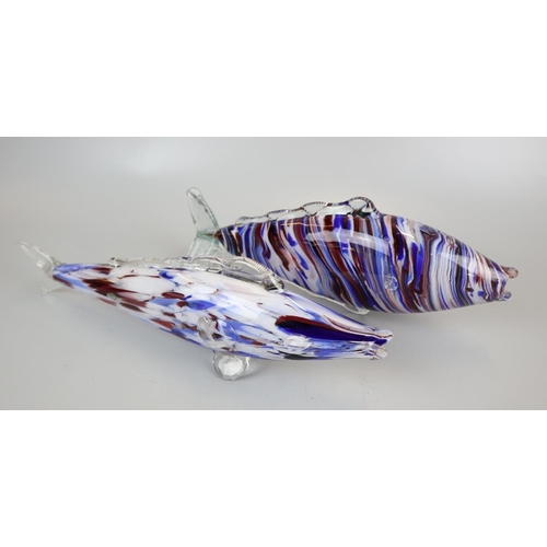 117 - Two Murano glass fish