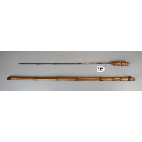 142 - Bamboo sword stick